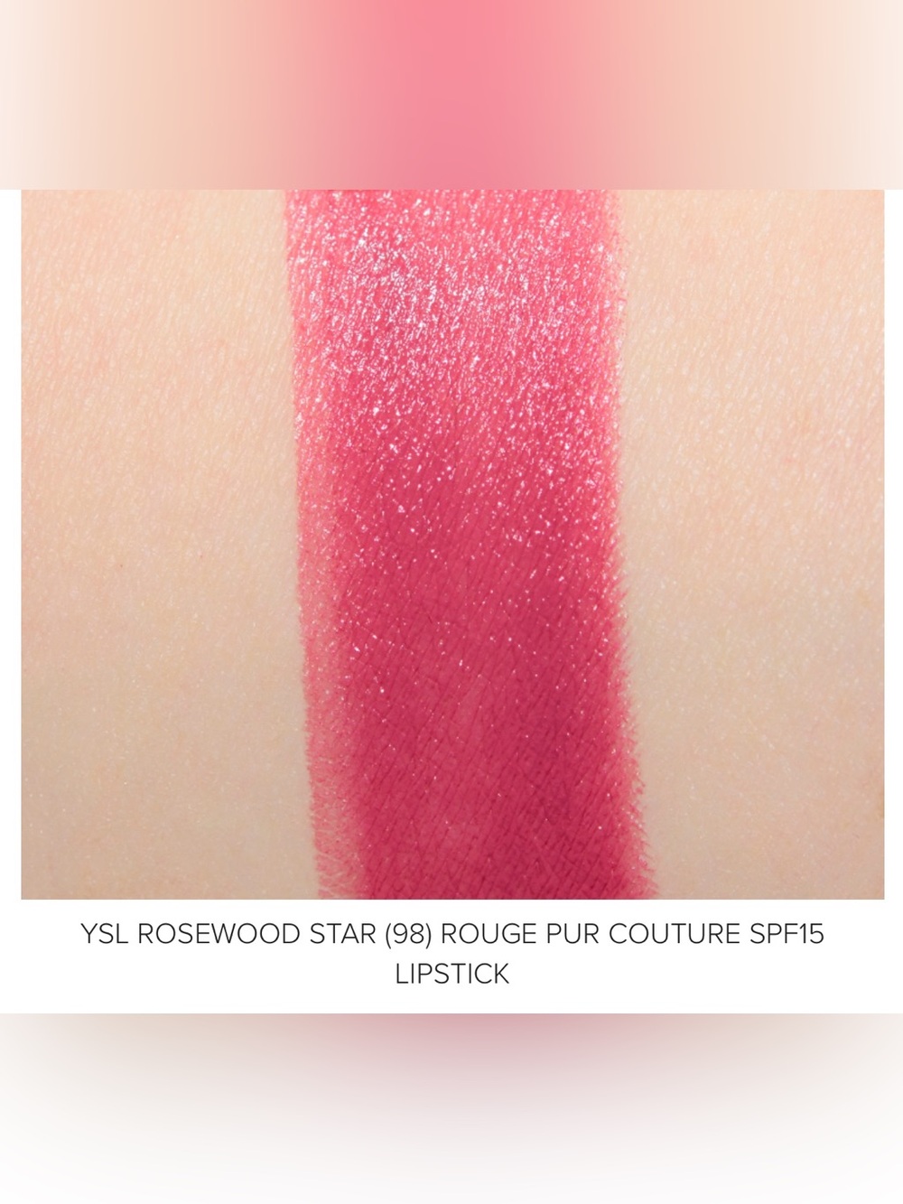 BNIB YSL Rouge Pur Couture 2019 High On Stars 98 Rosewood Star - Collector - Picture 9 of 15